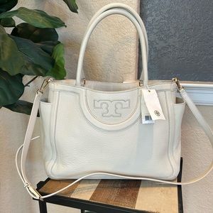 Tory Burch Serif-T Leather Satchel
